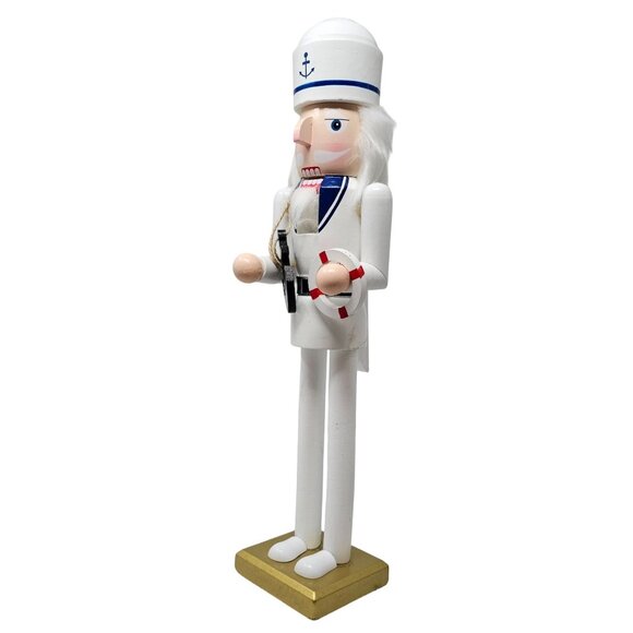 Boat Captain Sailing Skipper 16" Christmas Nutcracker - Nautical Gift - Picture 2 of 4